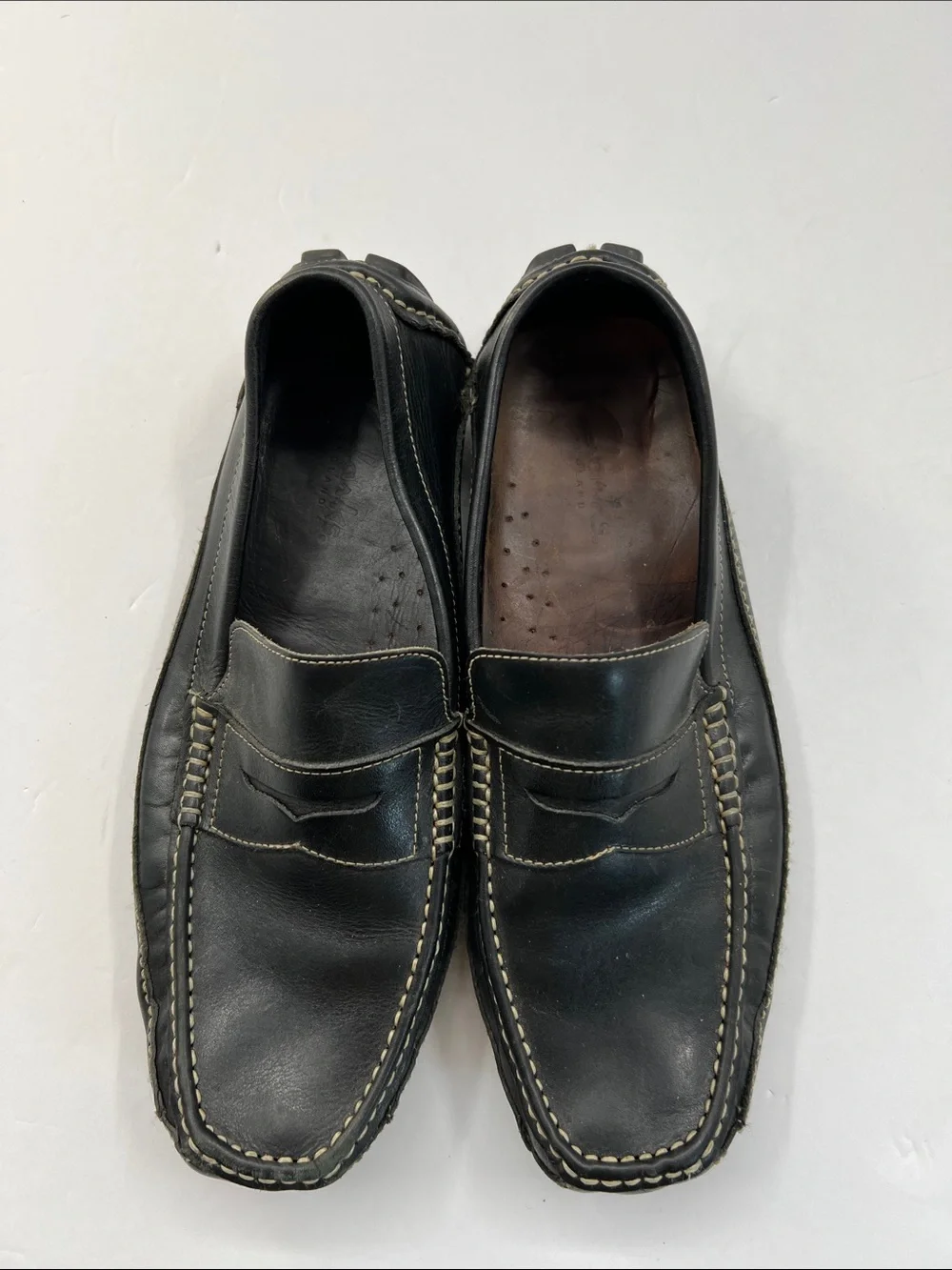 Clarks Leather Penny Loafer Driving Mocs